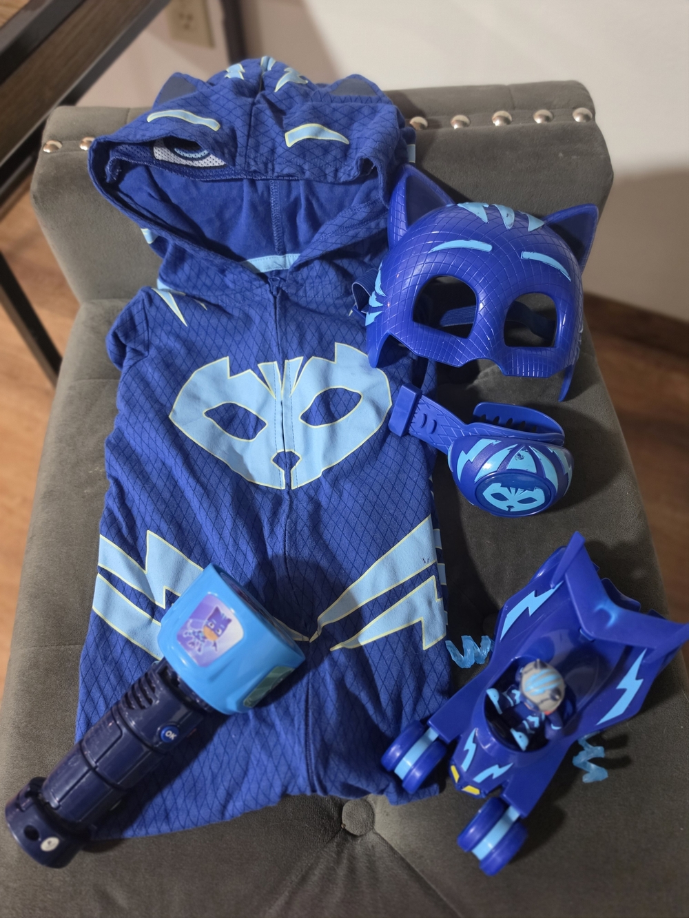 Catboy Blue Hooded Costume Set for Kids